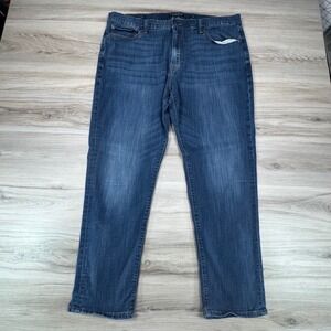 Lucky Brand 410 Athletic Slim Mens Jeans 40x30 Medium Wash Blue Denim Tapered